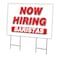 Signmission Now Hiring Baristas Yard Sign & Stake outdoor plastic coroplast window, C-2436-DS-BARISTAS C-2436-DS-BARISTAS - alternate 1